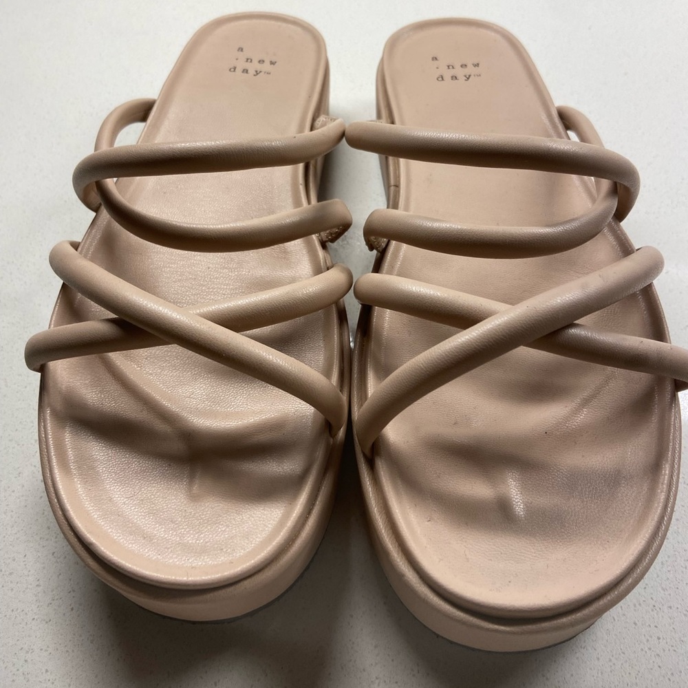 A New Day Tan Platform Sandals